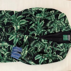 Scotch & Soda Green Leaf Print Blazer